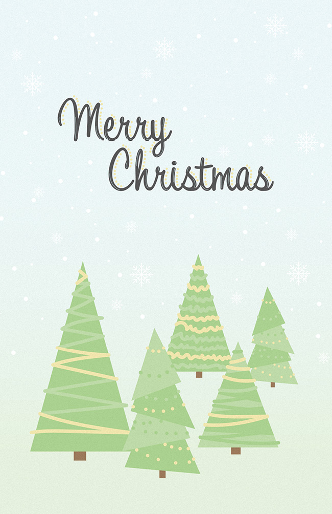 Merry Christmas - Miniklappkarte