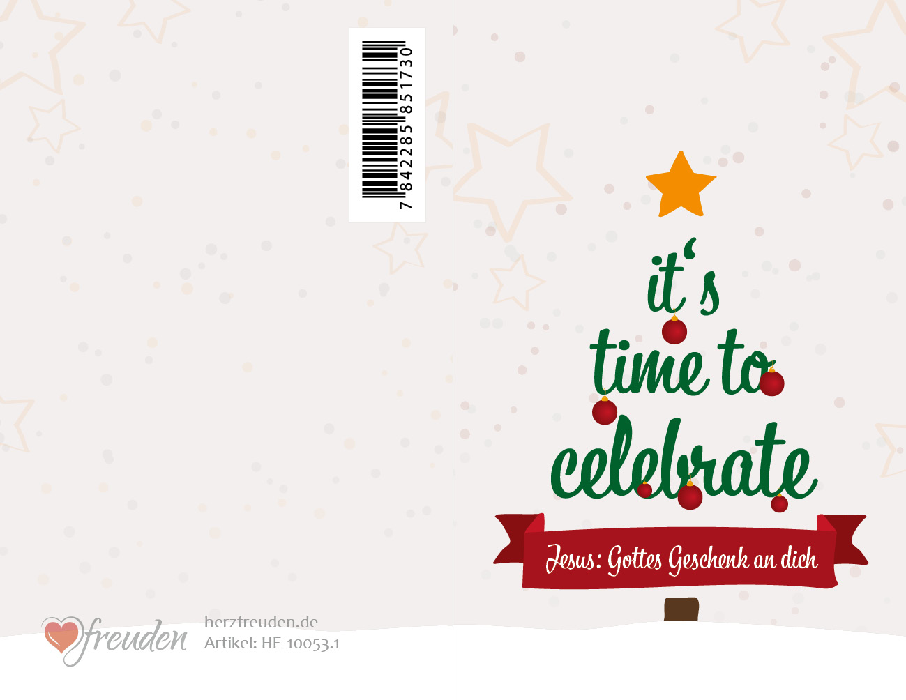 Mini-Klappkarten Weihnachten, Advent, Set, Weihnachtskarte, Time to celebrate