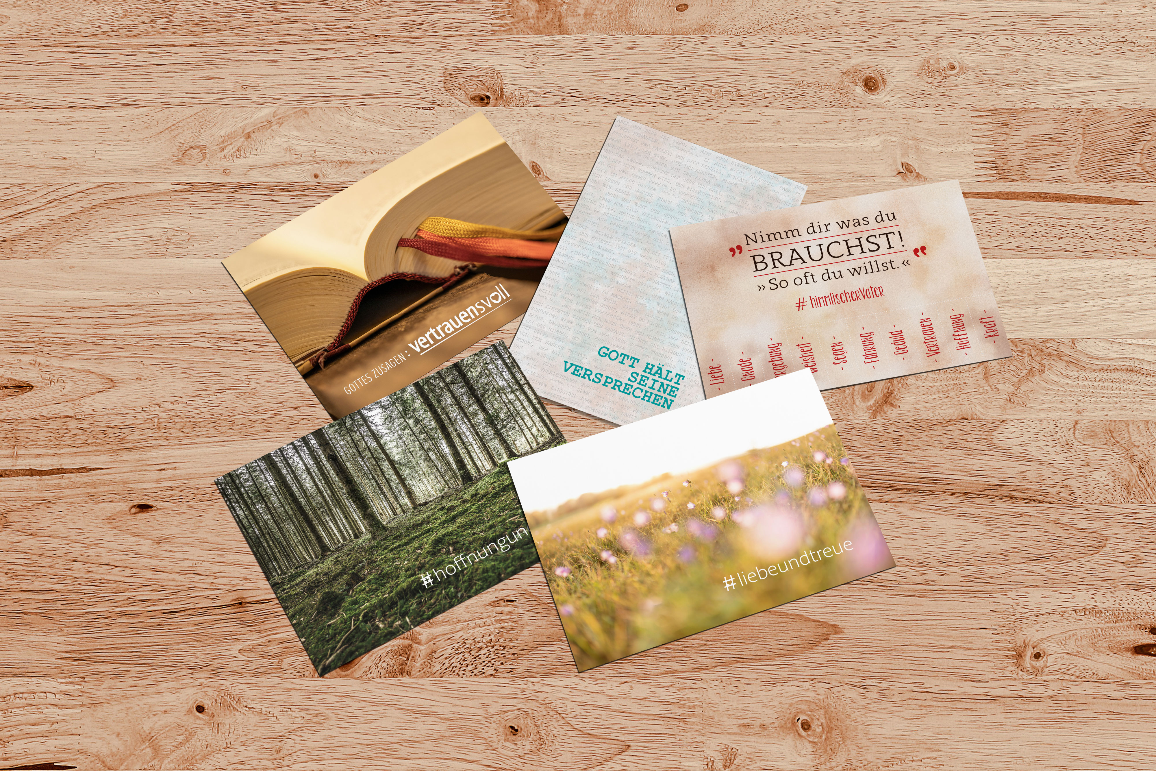 Postkarten Versprechen, Postkarten Set, Bundle